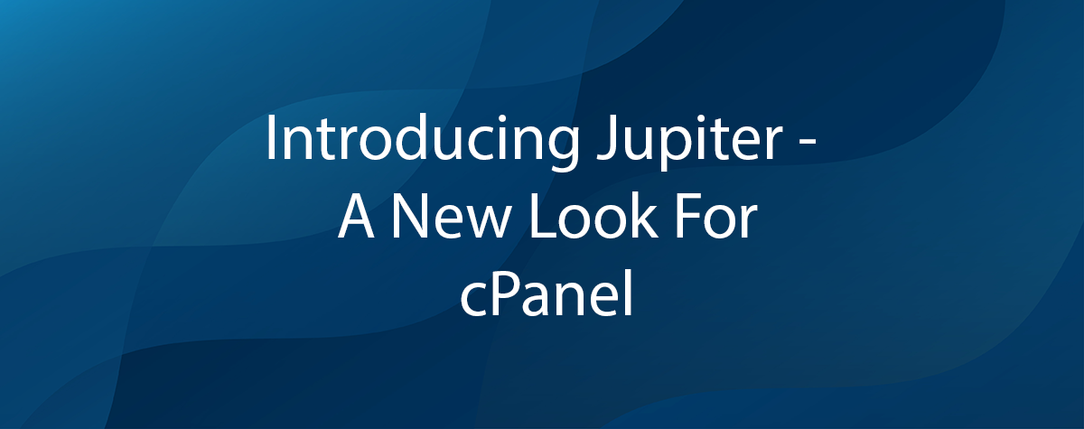 Nieuwe look van het cPanel control panel: Jupiter thema