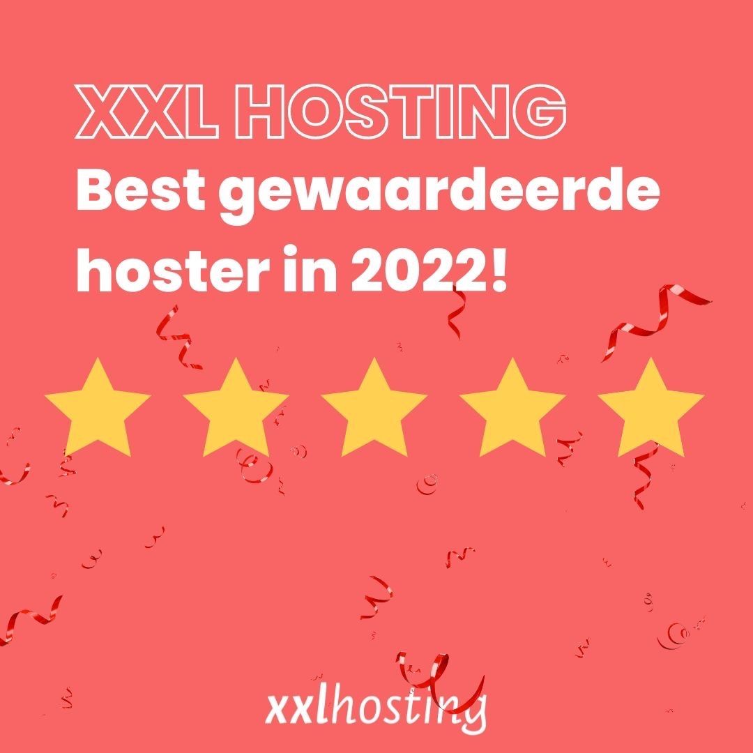 XXL Hosting is de best gewaardeerde host van het jaar!